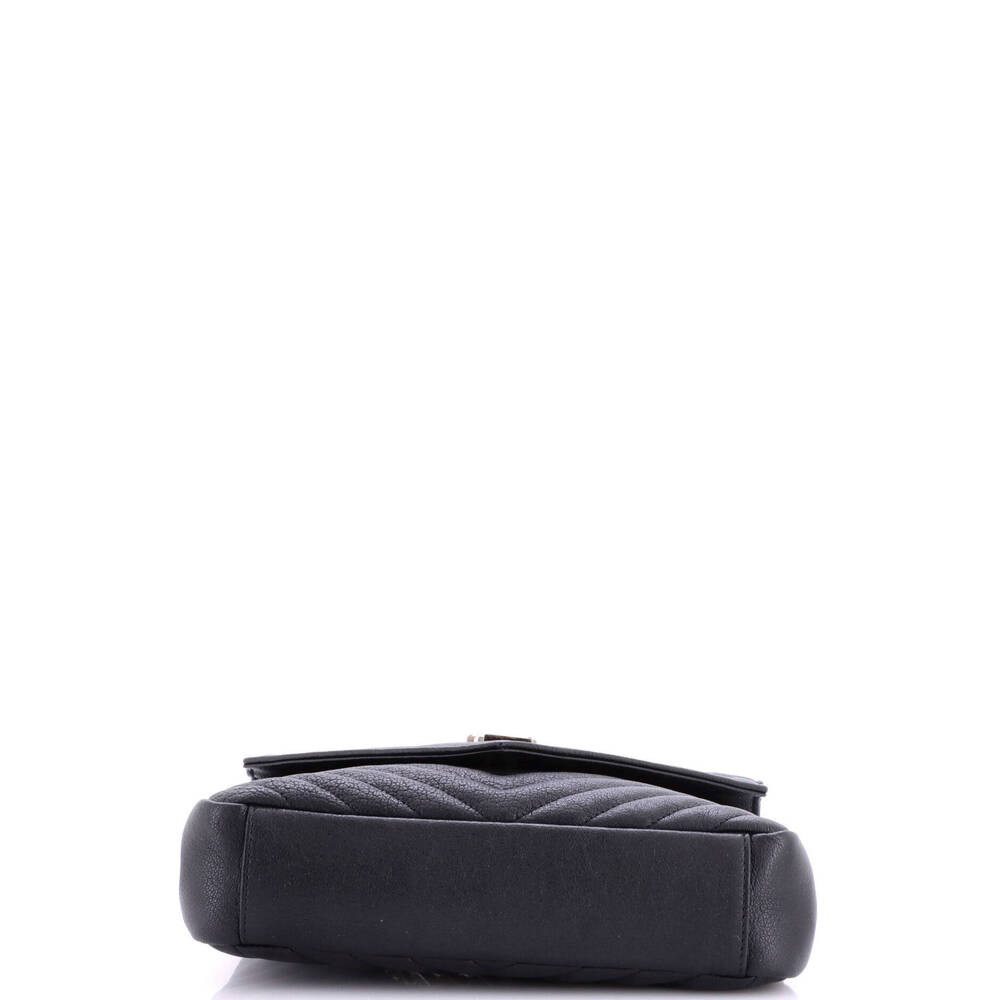 Saint Laurent Medium Classic Monogram College Bag Matelasse Chevron Leather - Picture 4 of 6